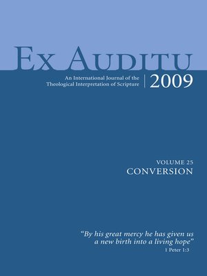cover image of Ex Auditu--Volume 25
